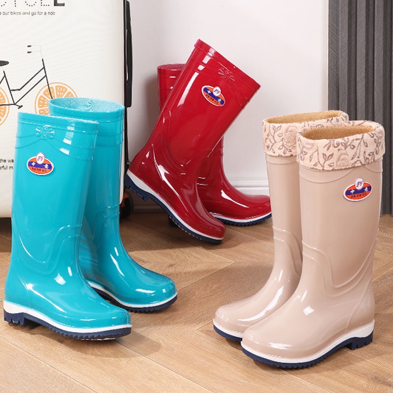 ภาพหน้าปกสินค้าพร้อมส่ง รองเท้าบูทกันฝนสำหรับผู้ใหญ่ หลอดสูง กันลื่น กันน้ำ ใหม่ รองเท้าบูทกันฝนSK5483