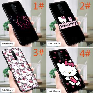 Hello Kitty สีชมพูน่ารัก เคสนิ่ม เนื้อซิลิโคน OPPO A1K A5 A9 2020 Reno Z 2 10X Case