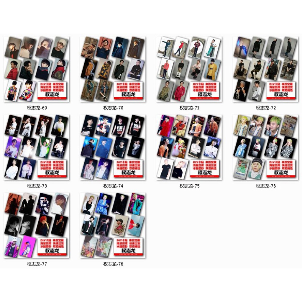 bestprice1920-การ์ด-bigbang-g-dragon-gd-10ชิ้น