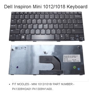 รอ 10 วันหลังกดสั่งซื้อ Keyboard Dell Inspiron Mini 1012/1018