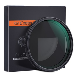 K&F ND2-32  Fader ND Filter Neutral Density Variable Filter ND2 to ND32 5 Stop adjust No X cross  37mm/40.5mm/43mm/46mm/49mm/52mm/55mm/58mm/62mm/67mm/72mm/77mm/82mm