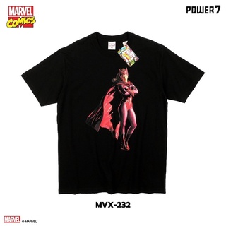 เสื้อยืดPower 7 Shop เสื้อยืดการ์ตูน Wanda ลิขสิทธ์แท้ MARVEL COMICS  T-SHIRTS (MVX-232)
