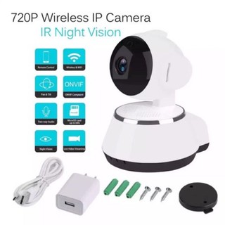 Blue sky Wifi IP Camera V380 pro 720P 1 ล้านพิกเซล กล้องวงจรปิดไร้สาย หันได้รอบทิศทาง