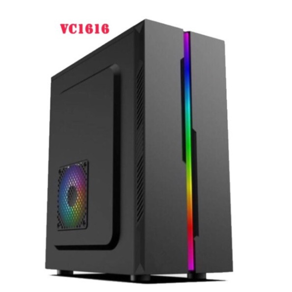 ภาพหน้าปกสินค้าVENUZ ATX VC1616 ไม่มีพัดลม RGB Computer case with RGB ประกัน 1ปี จากร้าน hpbyiqink บน Shopee