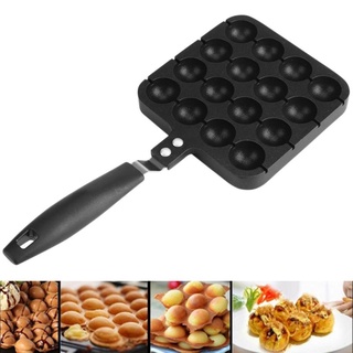 ❐❁16Holes Non-Stick Takoyaki Grill Pan Cooking Grill Baking Pan Aluminum Octopus Ball Baking Tray Cake Plate Meatball Co