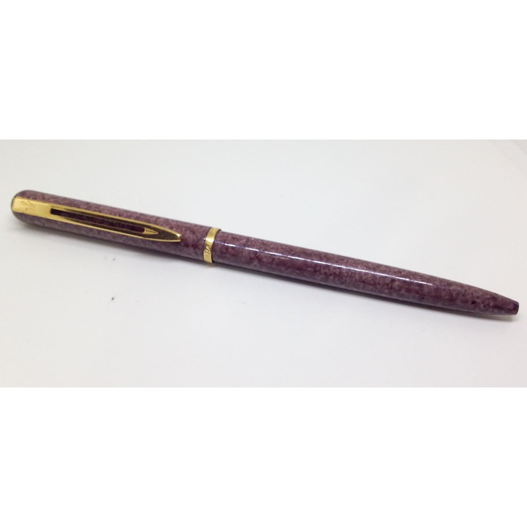 ปากกาลูกลื่น-waterman-made-in-france-ลายหินอ่อนแหนบสีทอง-มือสอง