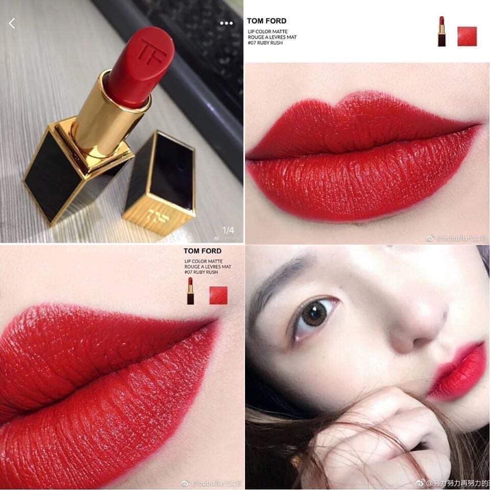 พร้อมส่ง Tom Ford LIP COLOR #07 RUBY RUSH | Shopee Thailand