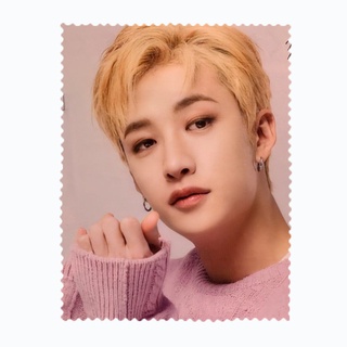 ผ้าเช็ดแว่นตา ผ้าเช็ดแว่น ผ้าเช็ดเลนส์ ผ้าเช็ดจอ นักร้องเกาหลี K-pop บังชาน Bang Chan สเตรย์คิดส์ Stray Kids