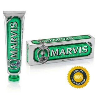 ยาสีฟัน Marvis Classic Strong Mint ผสมไซลิทอล ขนาด 85 ml จาก อิตาลี​