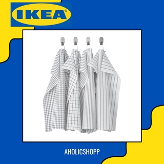 IKEA (อีเกีย) - RINNIG รินนิก ผ้าเช็ดจาน, มีลาย 45 x 60 ซม. แพค 4 ชิ้น