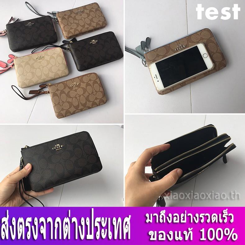 กระเป๋าสตางค์-coach-แท้-f87591-กระเป๋าสตางค์ผู้หญิง-กระเป๋าใส่เหรียญ-คล้องมือ