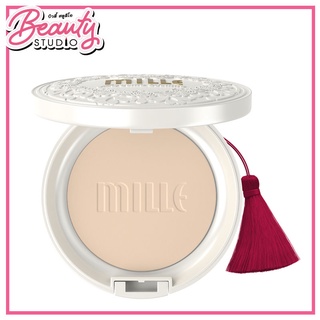 (แท้100%) Mille Super Whitening Gold Rose Pact SPF48/PA++ 11g. แป้งผสมรองพื้นสูตรไวท์เทนนิ่งพร้อมฟื้นฟูผิวให้กระจ่างใส