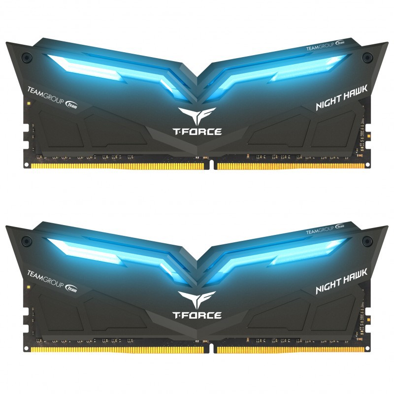 RAM DDR4(3200) 16GB (8GBX2) TEAM Night Hawk Blue | Shopee Thailand