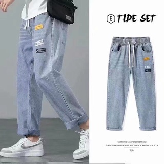 สินค้า กางเกงยีนส์ผู้ชายสไตล์เกาหลีแบบเรียบง่าย กางเกงยีนส์ลำลองขายาว เเฟชั่นสไตล์เกาหลี #k260