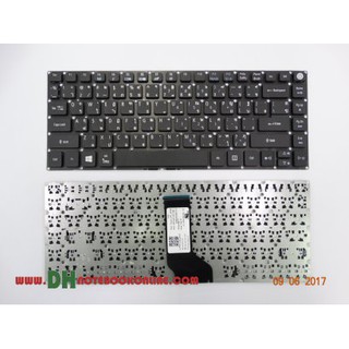 แป้นพิมพ์ คีย์บอร์ดโน๊ตบุ๊ค KEYBOARD ACER E5-473  ปุ่มพาวเวอร์สั้น Black Laptop Keyboard