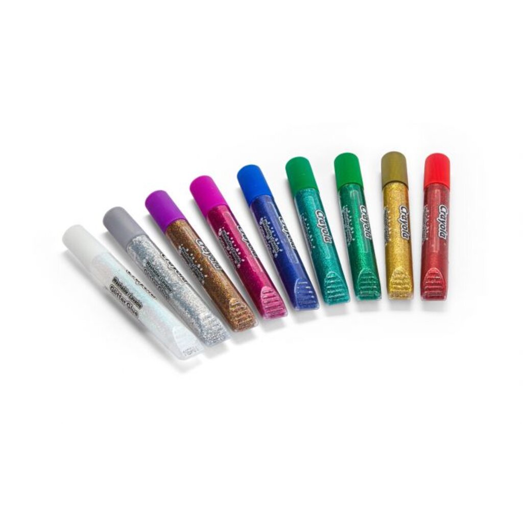 glitterglue-กาวเกล็ดสะท้อนแสง-crayola-washable-glitter-glue-9แท่ง