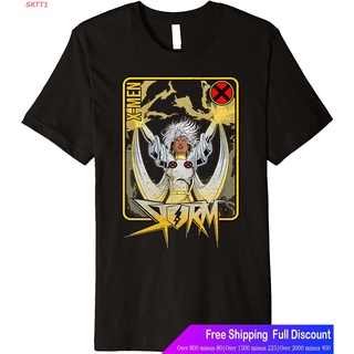 SKTT1 Marvelเสื้อยืดลำลอง Marvel X-Men Storm Playing Card Premium T-Shirt Marvel Round neck T-shirtuYQ