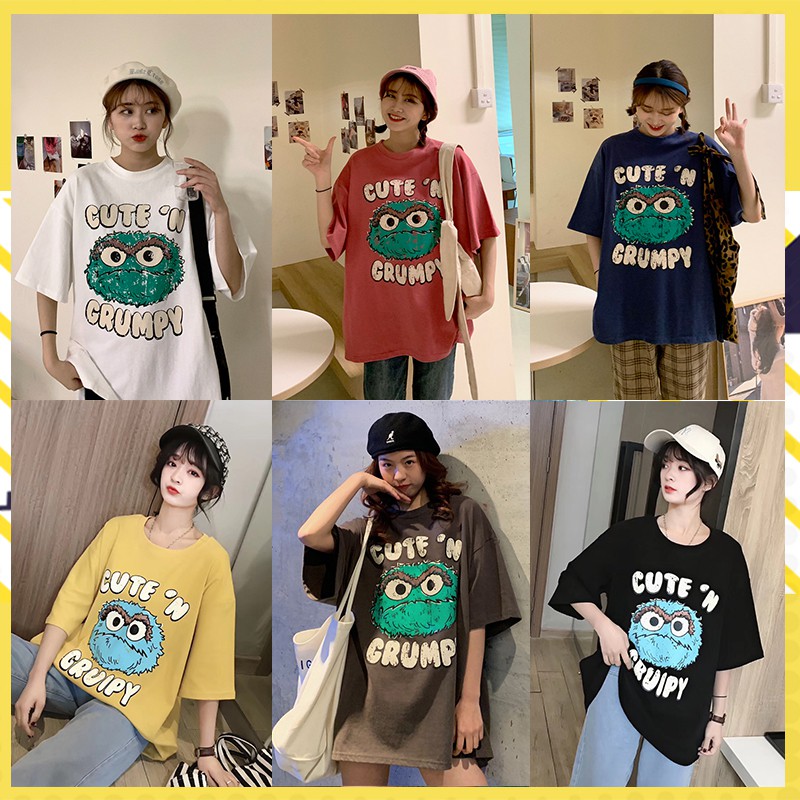 fbashop-เสื้อยืด-แนวcute-สกรีนการ์ตูนส์-ไม่มีไม่ได้แล้ววว