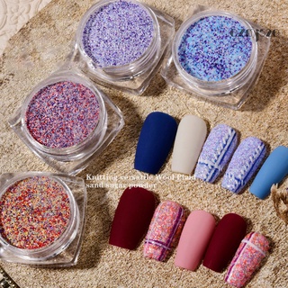 【AG】5g Nail Art Powder Grain Effect Non-Floating Colorful Reflective Glitter Nail Shiny Drill Powder for Manicure