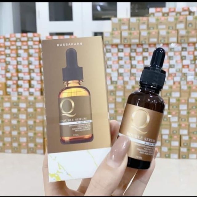 แท้100-q-double-serum-ฝ้า-กระ-จุดด่างดำ-หน้าเด็ก-กระจ่างใส-ลดเลือนริ้วรอย-ครีมหน้าเด็ก-q-double-serum