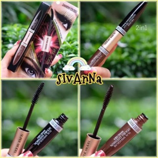 ภาพหน้าปกสินค้าSivanna Super Model Mascara มาสคาร่า 2 หัว ทั้งขนตาและขนคิ้ว HF901 ที่เกี่ยวข้อง