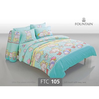 FTC105: ผ้าปูที่นอน ลาย Moppu/Fountain