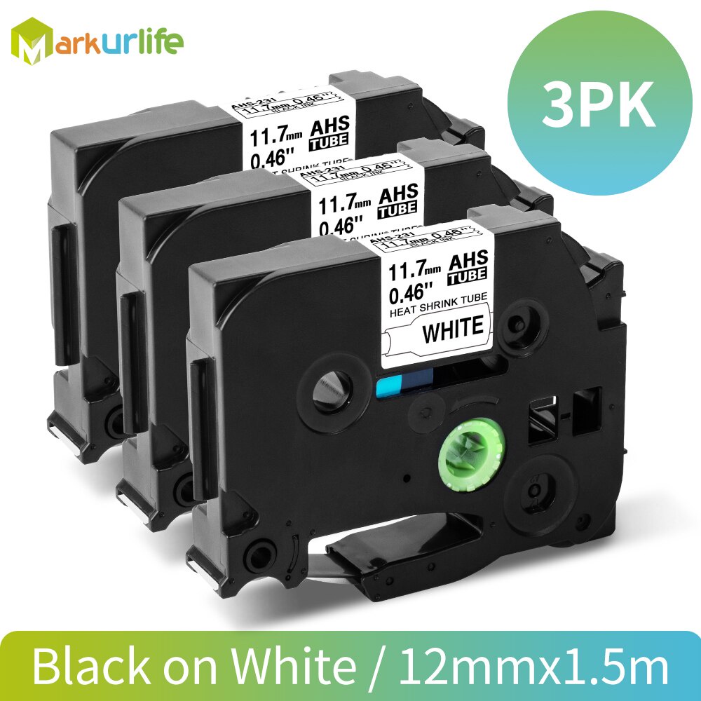 Ruban Thermorétractable Compatible Brother P-touch - Pour étiquettes Gaines, Largeurs 6 à 24 Mm