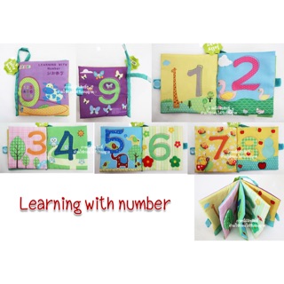 หนังสือผ้า learning with number