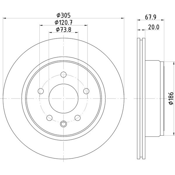 จานดิสก์เบรคหลัง-jaguar-xj6-3-2-4-0-94-xjr-4-0-94-xk-ปี-1996-ราคาต่อคู่-305-mm-มีรูระบาย-ตรวจสอบสเปคตามรูปที