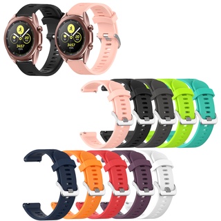 ภาพหน้าปกสินค้าสายนาฬิกาข้อมือ ซิลิโคน หัวเข็มขัดโลหะคลาสสิก สำหรับ Samsung Galaxy Watch 3 41 มม Galaxy Watch 4 40 มม 44 มม 4 Classic 42 มม 46 มม ที่เกี่ยวข้อง