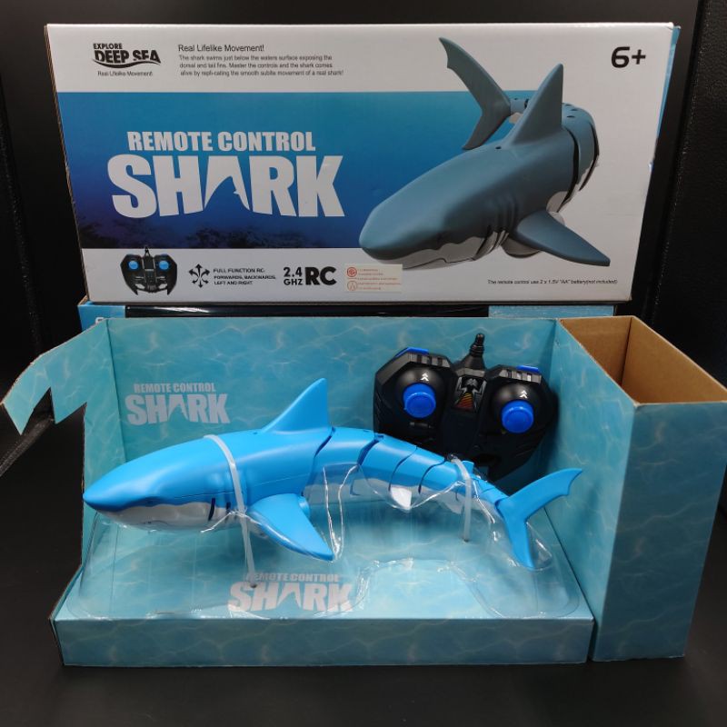 พร้อมส่งในไทย-ปลาฉลามวิทยุบังคับ-shark-remote-control-คลื่น-2-4gz-เล่นในน้ำ-สระว่ายน้ำได้-น่าสนุกมากๆ-ราคาถูกที่สุด