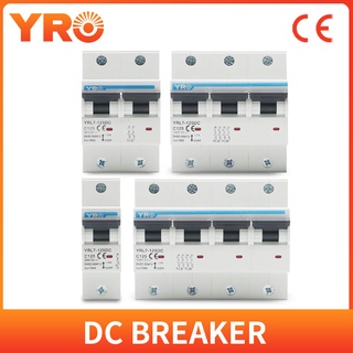 1P 2P 3P 4P DC Solar Mini Circuit Breaker 80A 100A 125A  FOR PV System Battery Main Switch YRL7-125DC