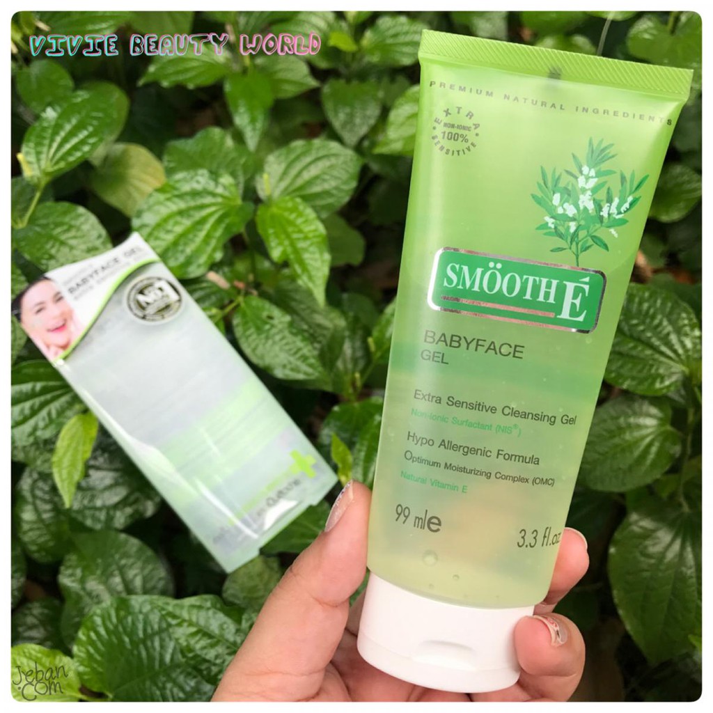 smooth-e-babyface-gel-สมูท-อี-เบบี้เฟชเจล-เจลล้างหน้าไม่มีฟอง-smoothe-สมูทอี-ขนาด-99มล