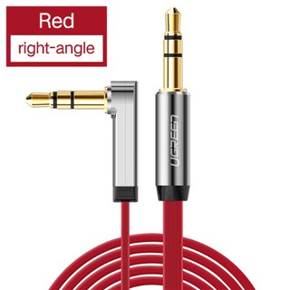 ภาพหน้าปกสินค้าUgreen สายแดง [AV119,Red,flat,right angle] AUX audio cable 90 degree right angle flat jack 3.5 mm ที่เกี่ยวข้อง