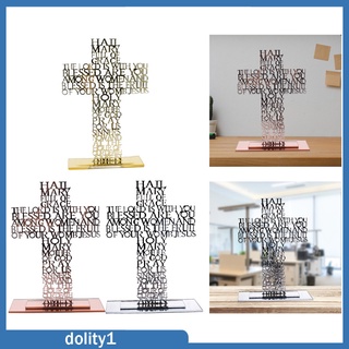 [Dolity1] ฟิกเกอร์ไม้กางเขนพระเยซู ไม้กางเขน สีทอง สําหรับตกแต่งบ้าน