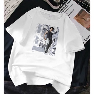 - เสื้อยืดโอเวอร์ไซซ์ พิมพ์ลาย NCT Doyoung 2 Baddies PhotoS-5XL