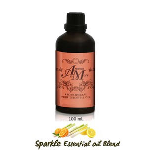 Aroma&amp;More Sparkle Essential Oil Blend 100% / น้ำมันหอมระเหยสูตรผสม กลิ่นหอมสดชื่น สะอาดกับตะไคร้ไทยและกลุ่มส้ม 100ML
