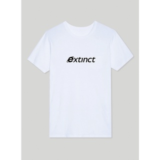 เสื้อยืดเเนวสตรีท เวอร์ชั่นเกาหลี extinct #22003-1 BW1