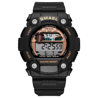 SMAEL automatic sport mens watch top Brand Luxury 50m waterproof digital wristwatches for male 1423Led men Casual digit