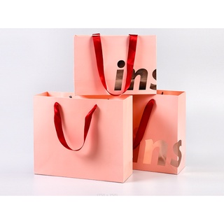 💐DIY💐 ถุงกระดาษ ถุงช้อปปิ้ง ใส่ของขวัญ ของรับไหว้ ขนาดใหญ่พิเศษ (สินค้าพร้อมส่งในไทย)