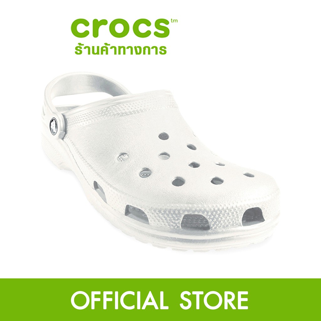 ภาพหน้าปกสินค้าCROCS Classic Clog รองเท้าลำลองผู้ใหญ่ รุ่น Classic สีขาว จากร้าน crocs_officialstore บน Shopee