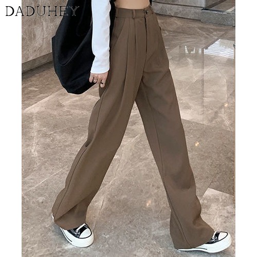 daduhey-4-colors-womens-plussize-casual-suitable-spring-summer-high-waist-drooping-figure-flattering-straight-leg-pants-loose-black-white-brown-purple-wide-leg-pants