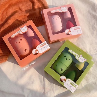 🔥แท้พร้อมส่ง🔥 NEE NI COO SET KITTEN PUFF