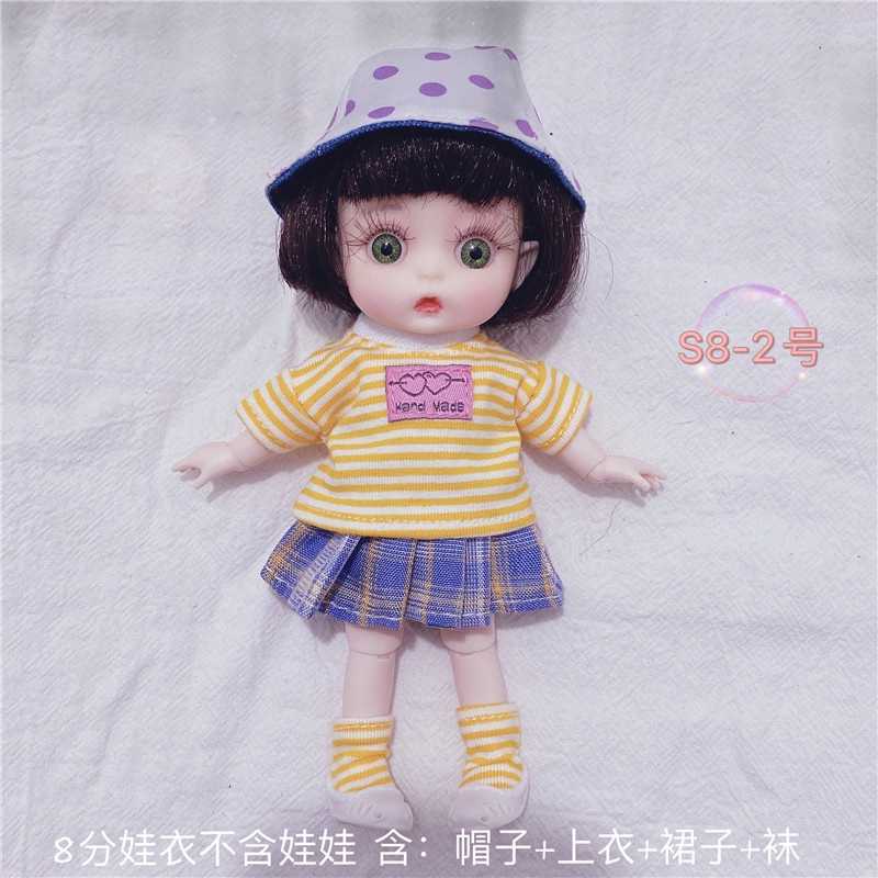 ภาพสินค้าเสื้อผ้าตุ๊กตา 16-17 ซม. (ไม่มีตุ๊กตา) จากร้าน hahahaha.th บน Shopee ภาพที่ 5