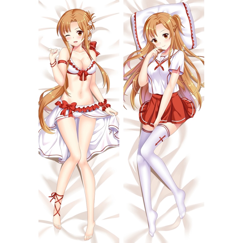 ปลอกหมอนอิง-ลายการ์ตูนอนิเมะ-sword-art-online-yuuki-asuna-dakimakura-ขนาด-60x180-ซม