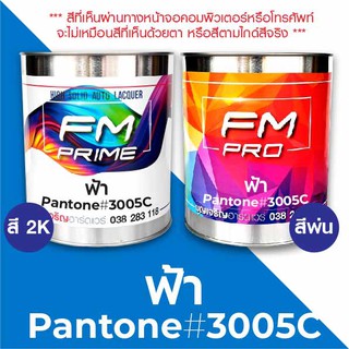 สี PANTONE #3005C ฟ้า PMS Pantone Blue #3005C (ราคาต่อลิตร)