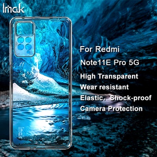 ของแท้ Imak เคสโทรศัพท์มือถือ ซิลิโคนนิ่ม TPU ใส กันกระแทก สําหรับ Xiaomi Redmi Note 11 Pro 4G 5G Redmi Note 11E Pro 5G