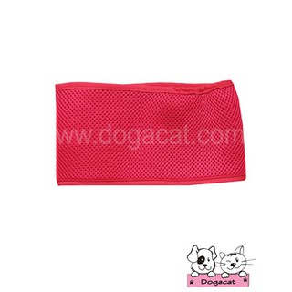 Dogacat โอบิสุนัข โอบิหมา ป้องกันฉี่ ฝึกขับถ่าย ลายตาข่ายสีแดง