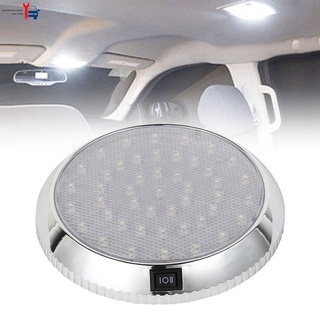 โคมไฟเพดานรถยนต์ LED DC 12 24V 5 นิ้ว สีขาวสว่าง สําหรับรถยนต์ RV Motorhome Travel Camper Van Caravan T4 T5 Marine