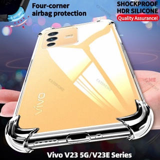 เคสโทรศัพท์มือถือ ซิลิโคนใส กันกระแทก สําหรับ Vivo V23 5G V23E V23 Pro S12 Pro Y76S Y74S Y32 Y15s Y15A Y71T